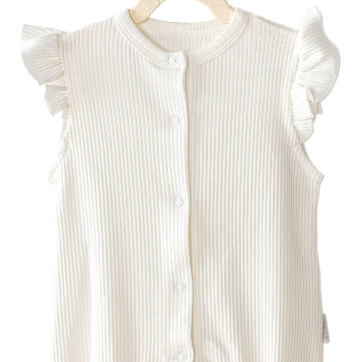 

Andywawa AC23648 Modal Baby Rompers Ecru