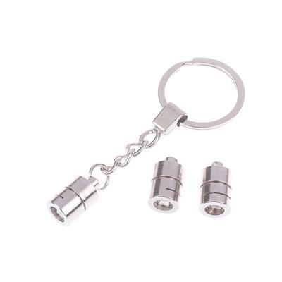 1Pc Keychain Charms Light Led Pendant Making Purse Collar Dog Flashlight Up Handbag Key Ring Safety Mini Emergency Flashlights