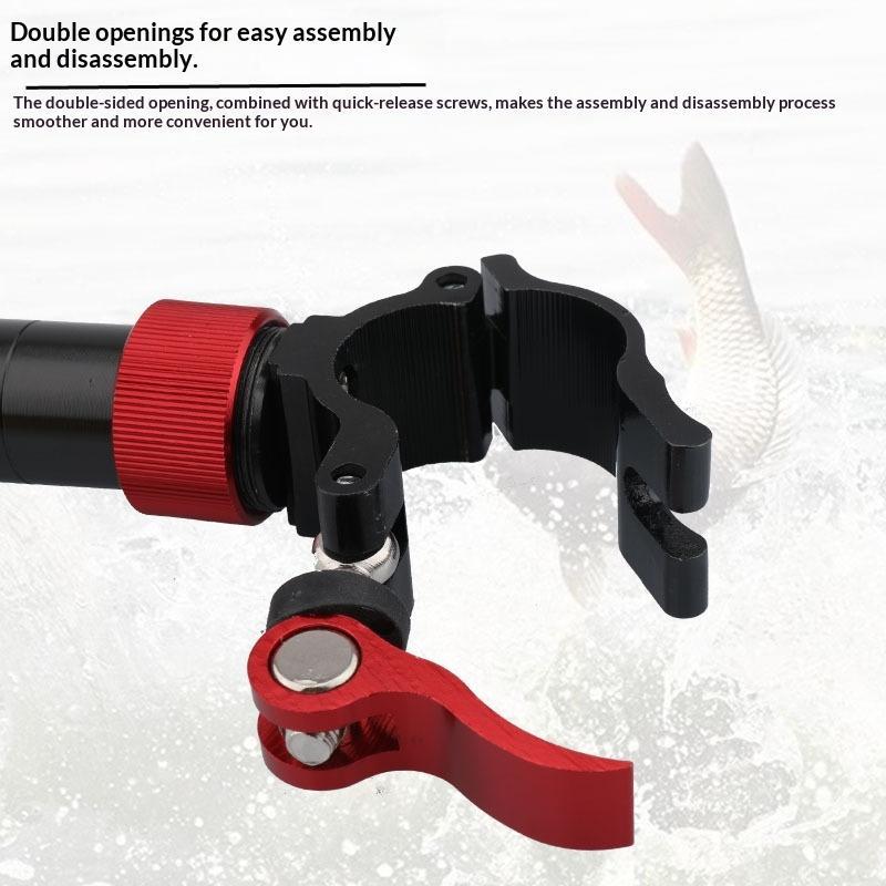 Fishing Chair Umbrella Holder Durable Rotatable Adjustable Aluminum Alloy Mount Bracket for Professional Recreational Fishing 1PC