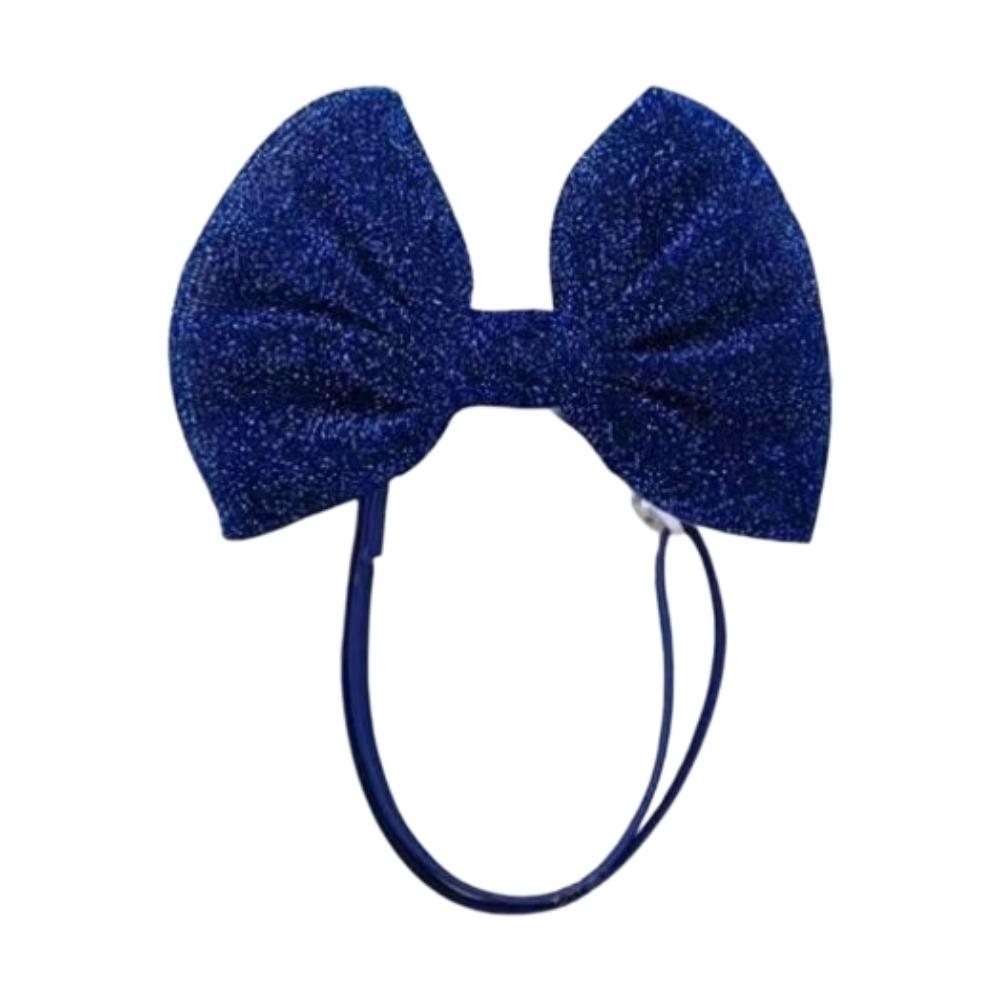 

Cloth Pet Hair Bows Hair Band Pet Costumes Adjustable Dog Hair Bow Headbands for Puppy темно-синього кольору