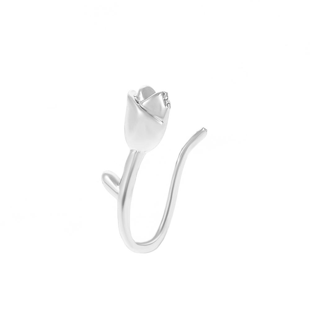 Non Perforated U-Shaped Nose Clip Copper Inlaid Zircon Star Shaped Heart Crown Nose Ring Nose Decoration Puncture Decoration