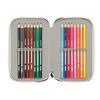 FC Barcelona Triple Filled Pencil Case 37 PCS 412526857 Navy Blue
