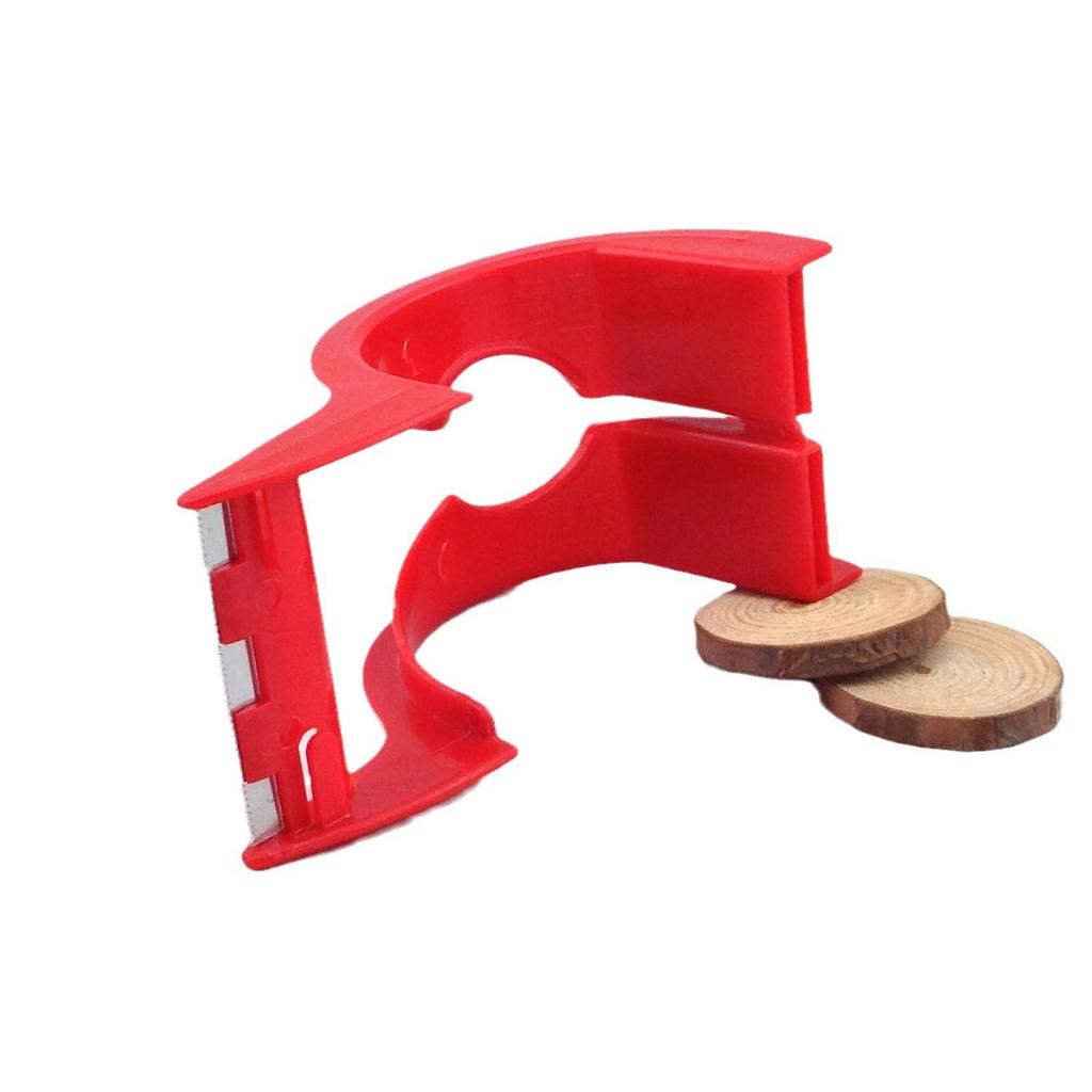 48mm Sturdy Handheld Tape Cutter with Sharp Iron Teeth - Red and Blue ABS Carton Sealer