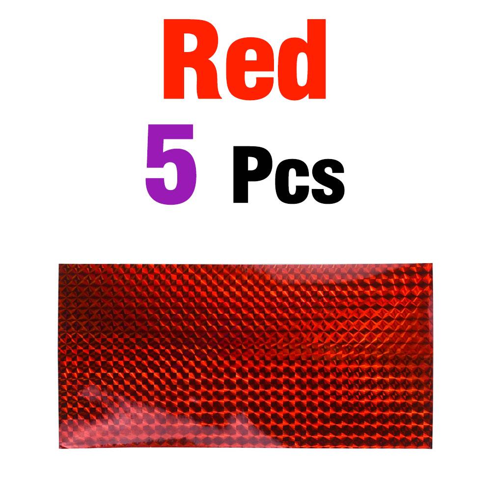 5 Sheets 8x4 Inch Fishing Lure Holographic Fish Scale Sticker - Adhesive Luminous Tape for Lure Making, Metal Baits, DIY Craft