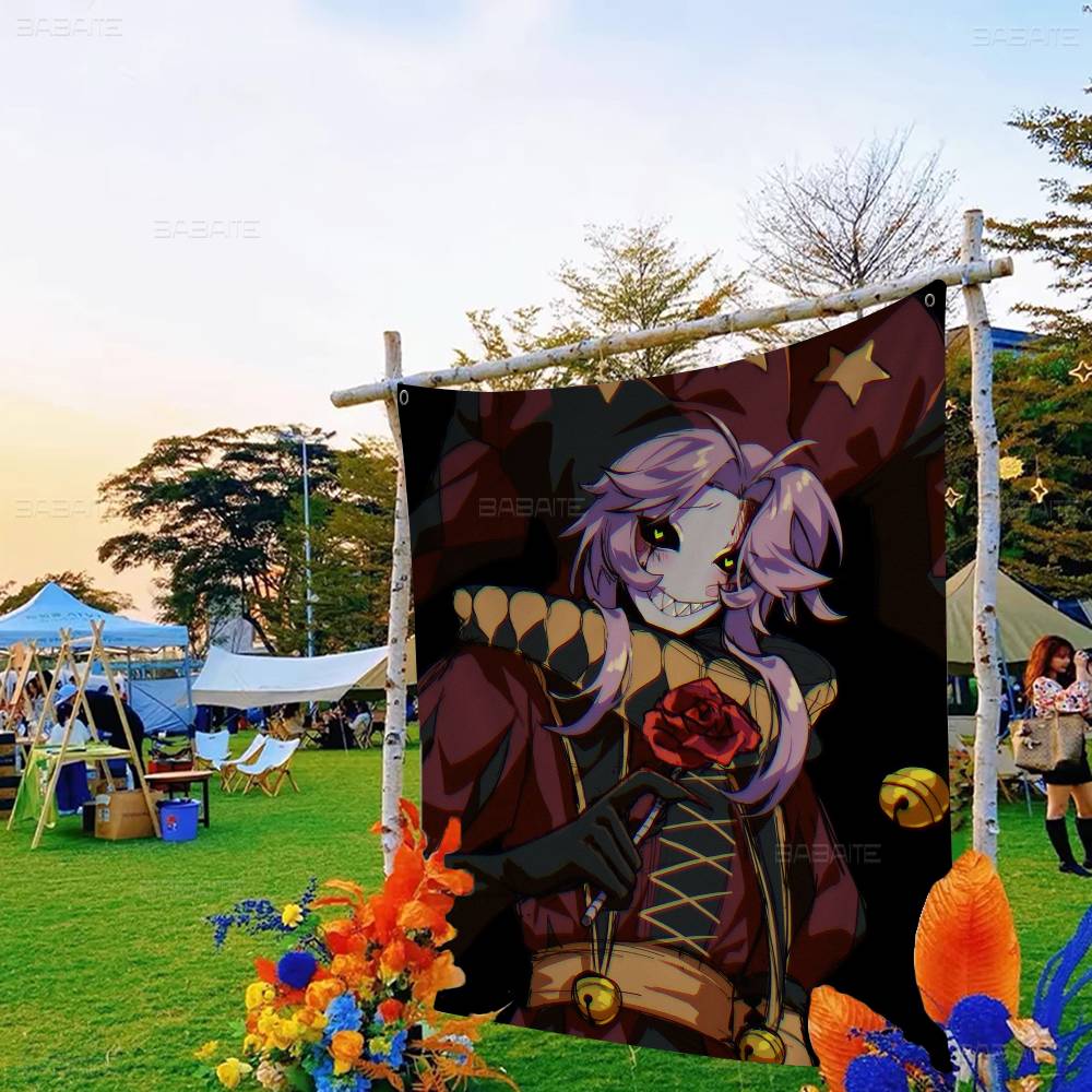 Amine De Freak Circus Pierrot Cartoon Vlag Wandkleed Banner Decoratie Huishouden Huisdecoratie