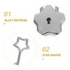 2Pcs Star Shaped Padlock Alloy Small Lock Easy Open Keys Travel Luggage Diary Book Piggy Bank Lock Security Lockers