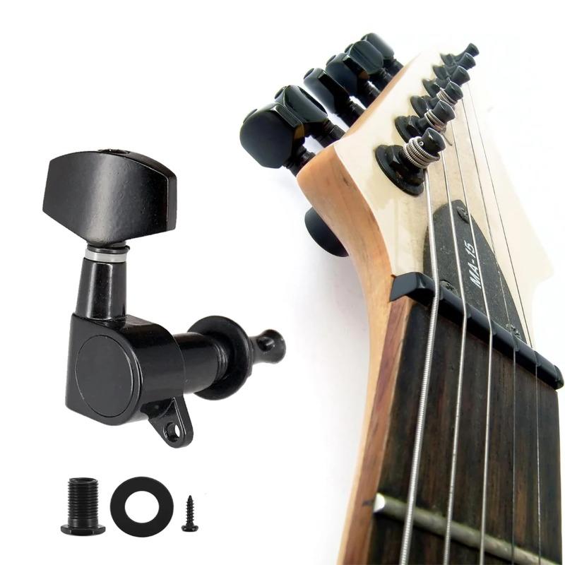 Folk Electric Guitar with Fully Enclosed Handle String Knob Winding Knob Tuner Guitar Accessories