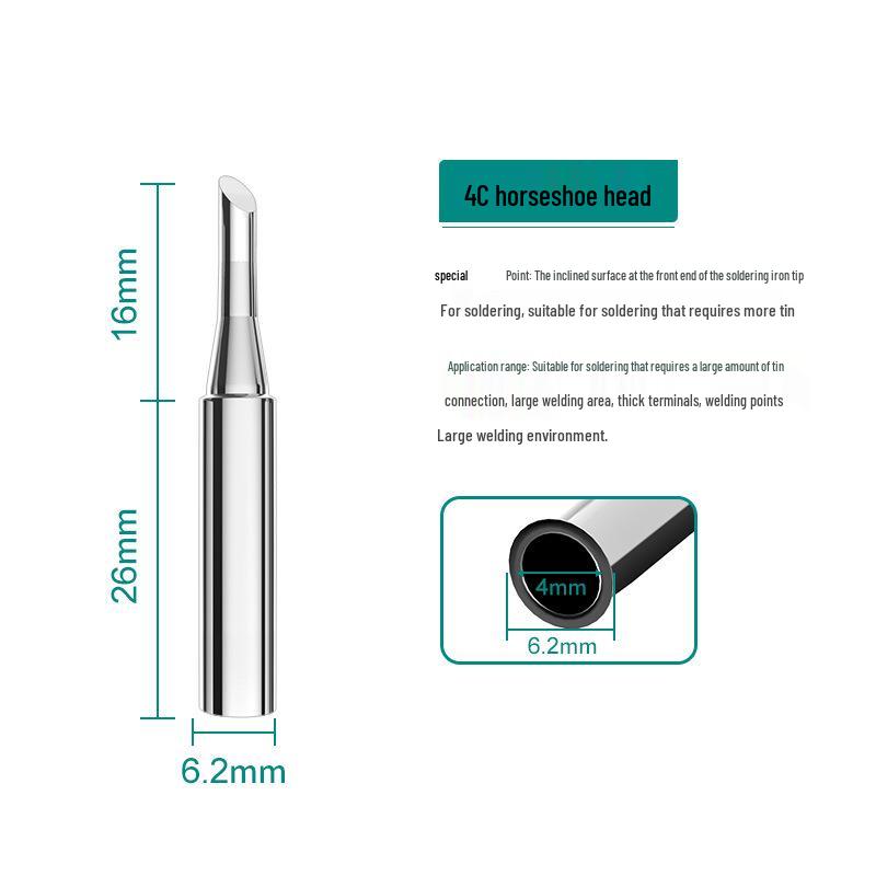 Anlixin 936A Lead-Free Bent Horseshoe Soldering Iron Tip for 937A Station