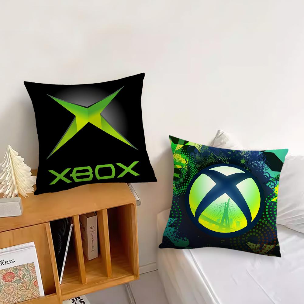 Classic Cushion Cover Living Room Headboard Bedroom Office Cushion Cushion Sofa Nap Time X-Xbox Gamer Square Pillow Case