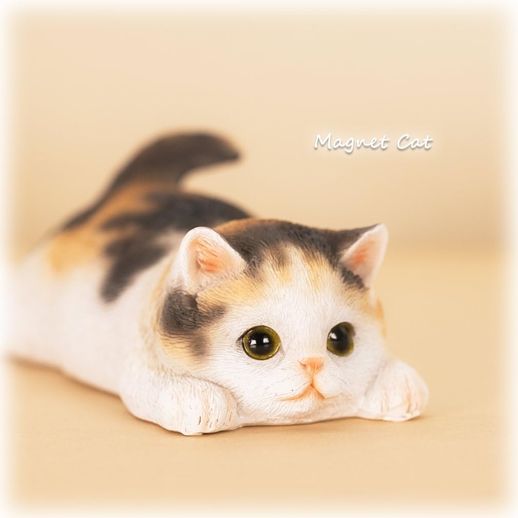 Devalier Ca216m [Authentic] Calico Cat Figurine, Cup Ramen, Magnet, Resin, Perfect Gift