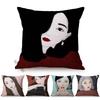 Colorful Pastel Hand-Painted Charming Girl Room Bed Cushion Cover Fashion Woman Home Decor Sofa Waist Throw Pillow Case Cojines