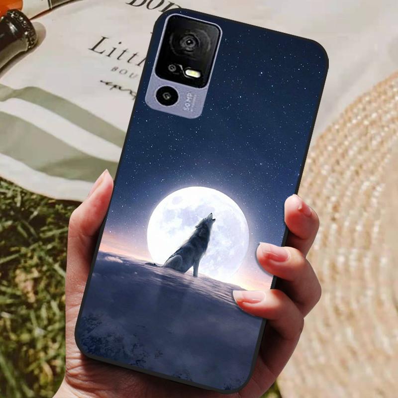 Para TCL 40R Funda Trasera de Silicona Funda para Teléfono para TCL 40 R 5G Fundas 6.6" TCL40R 5G T771K T771K1 T771H T771A Parachoques Suave coque