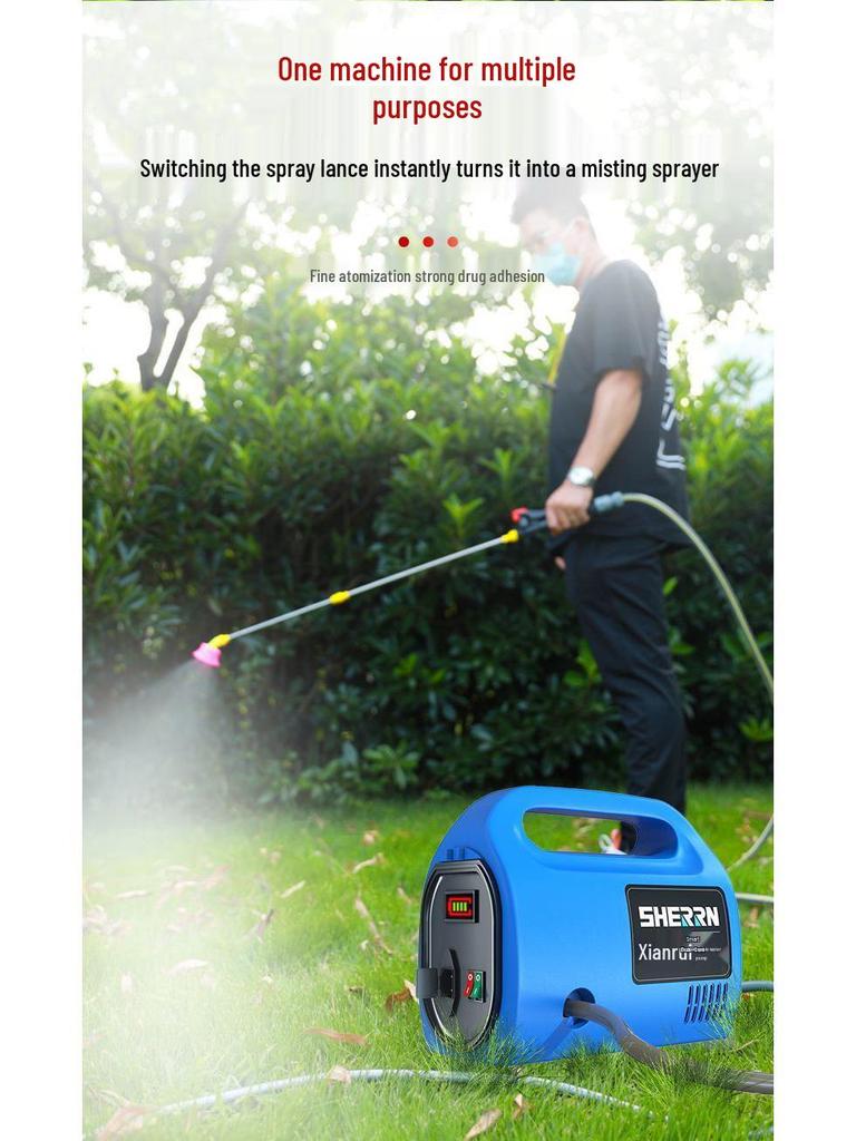 Portable Rechargeable Water Pump for Home Gardens and Outdoor Irrigation