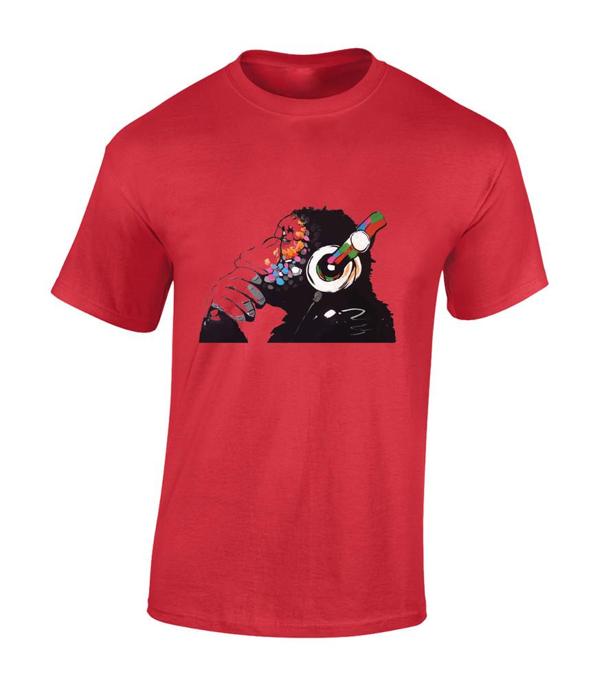 Monkey Dj Banksy Cool Graffiti Art Animal Lover Artis Unisex TShirt Unisex T-Shirt XXXXL