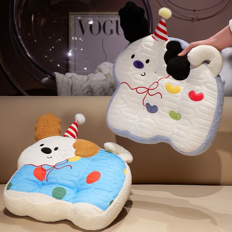 Cartoon Puppy Dog Latex Seat Cushion Girl Office Sedentary Butt Cushion Chair Cushion Tatami Futon Seat Cushion
