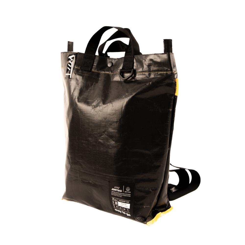Jerrybag Tarpaulin Three-Way Bag Black
