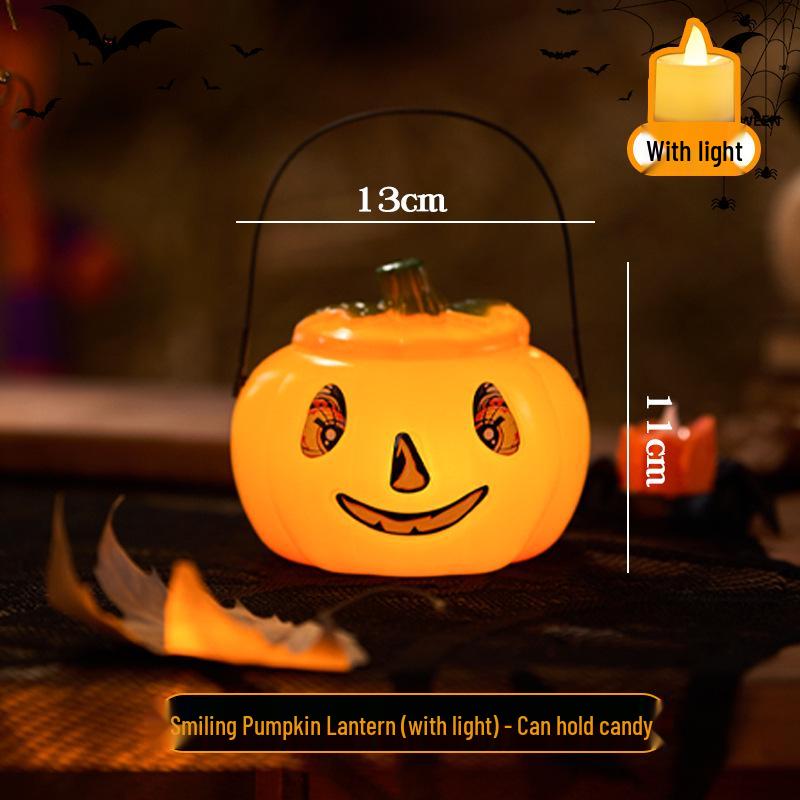 Children's Pumpkin Lantern Candy Basket for Halloween