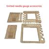 Wood Crochet Yarns Knitting Gauge Knitting Needle Measuring Tool