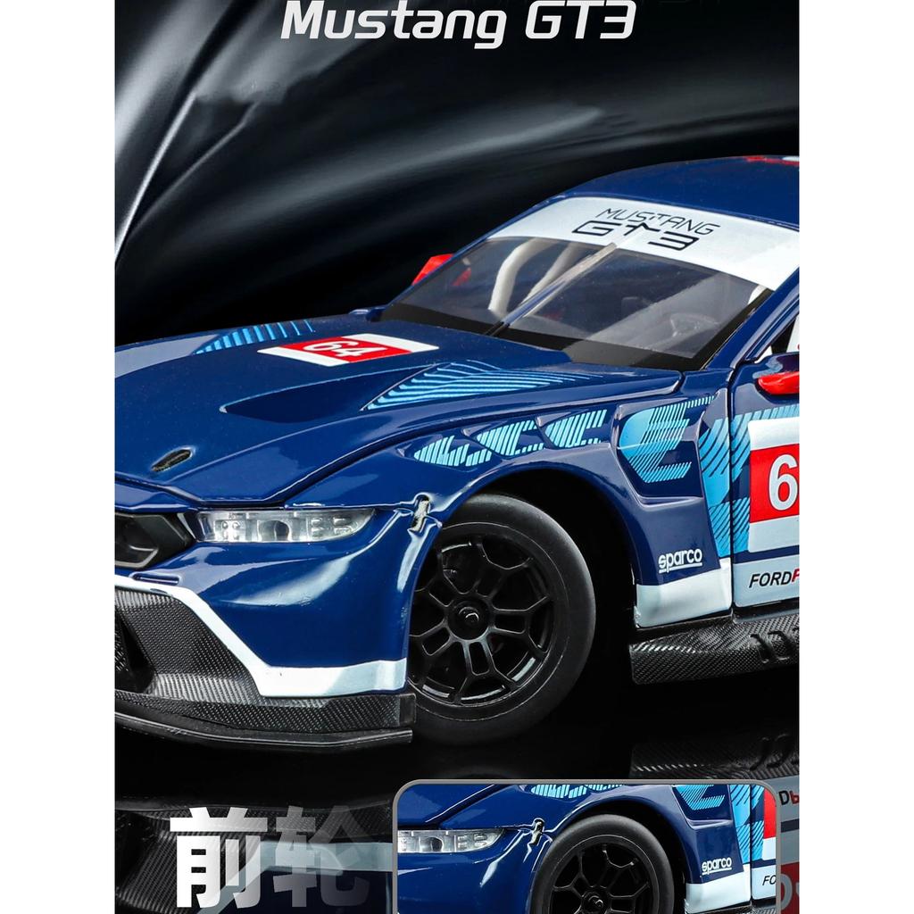 NEW 1/24 Ford Mustang GT Alloy Racing Car Model Toy Diecasts Metal Casting Sound and Light Car Toys For Children Vehicle