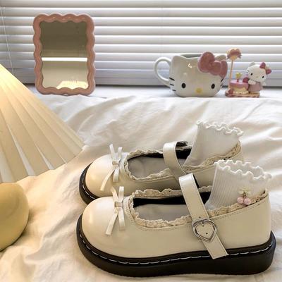Japanese Jk British College Style Lolita Single Shoes Platform Round Head Mary Jane Small Leather Shoes Women's Spring New Models