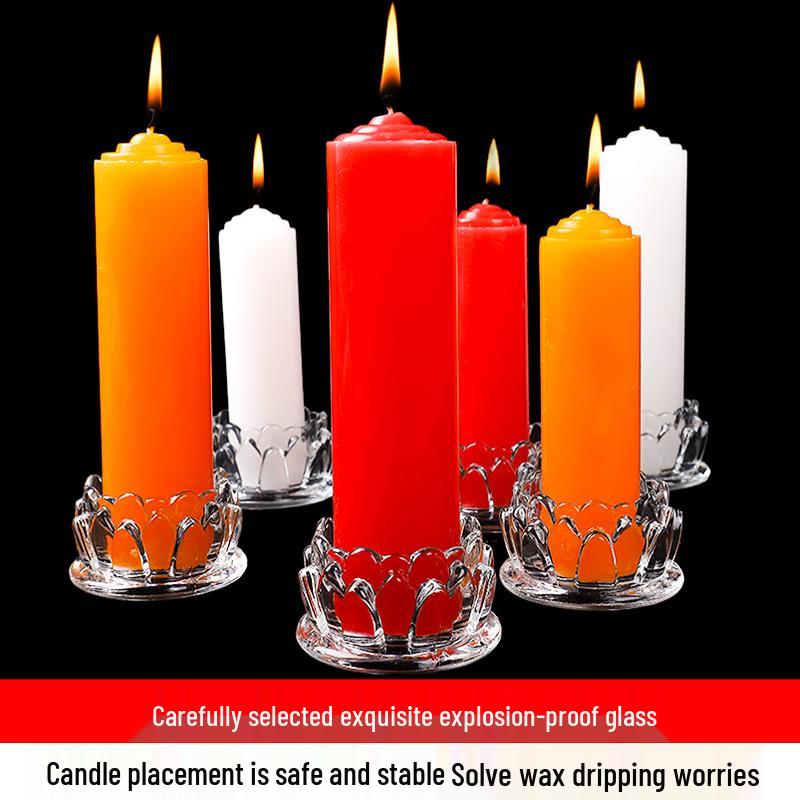 Red Emergency Household Candles (6-Pack)