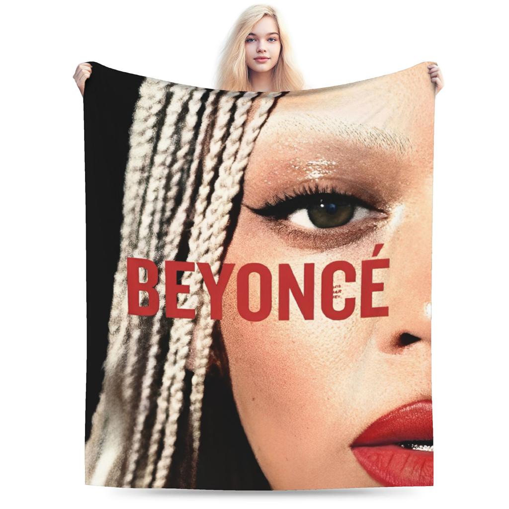 Super Soft Beyonce Cowboy Carter 2025 Tour Throw Blanket Premium Fleece Flannel Bed Blanket Cozy Plush Bedspread All Season Use