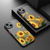 Case for iPhone 17 Pro Max 11 14 16 Plus 15 7 8 SE XS XR 13 Mini 12 Air Funda Back Phone Cover Flower Sunflower