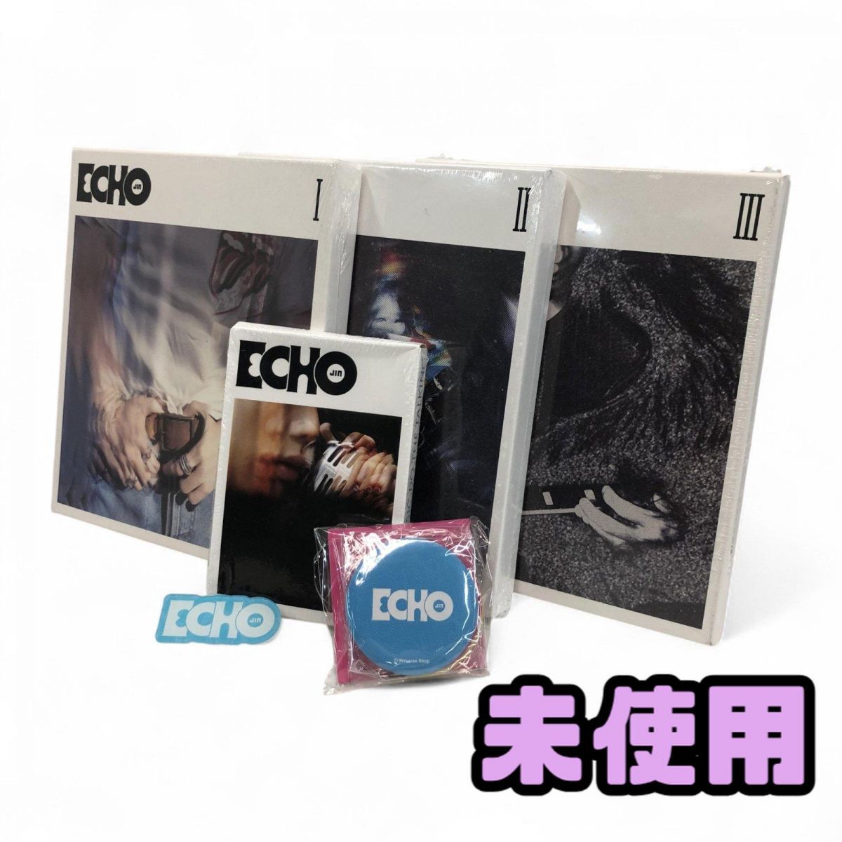 

[USED] Set of 6 CD album merchandise including YG Plus JIN, BTS Echo 2nd Mini Album 1, etc. AQK793794