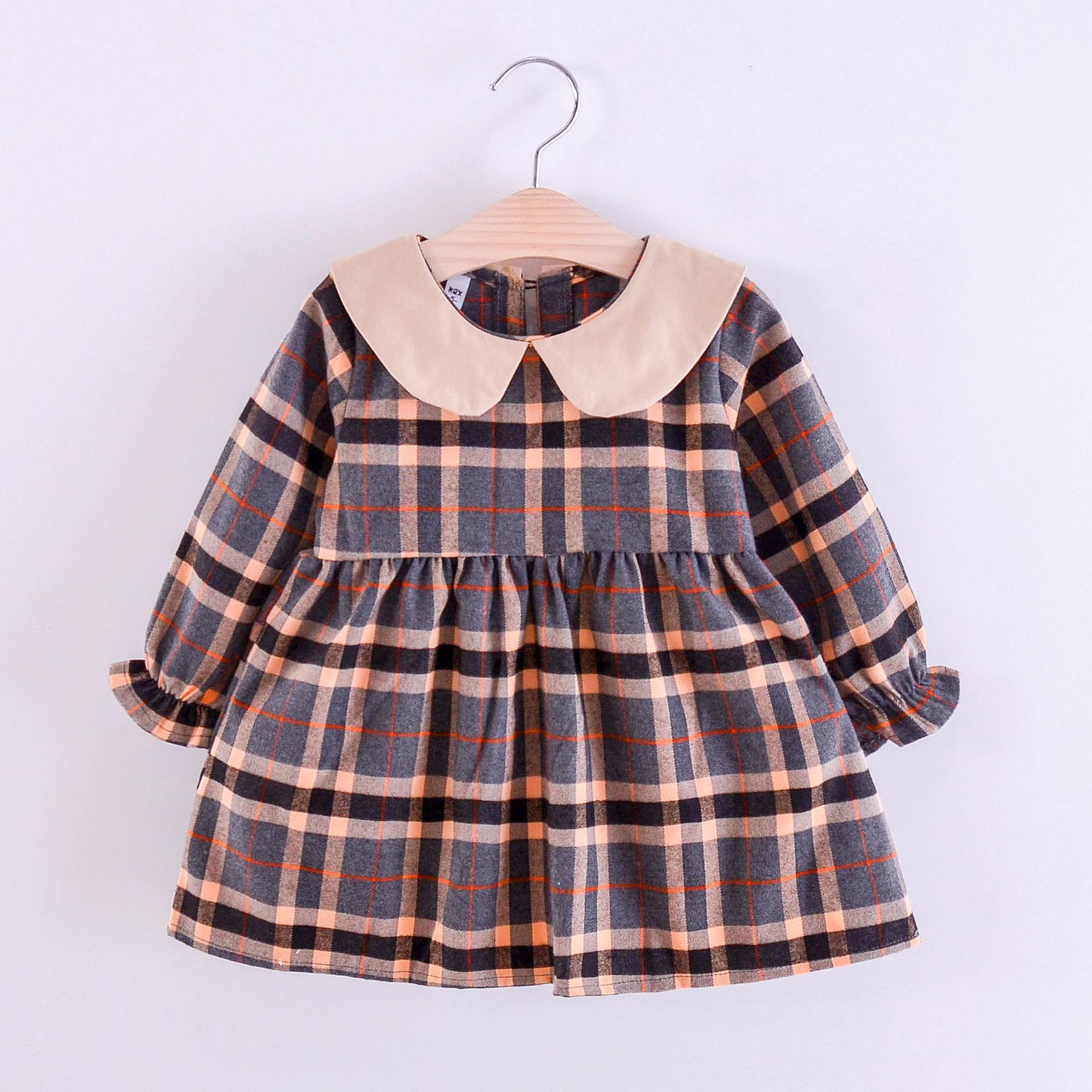 

Детская одежда, новое осеннее платье, платье принцессы для маленьких девочек, повседневное элегантное праздничное платье для девочек 90 серый/жёлтый