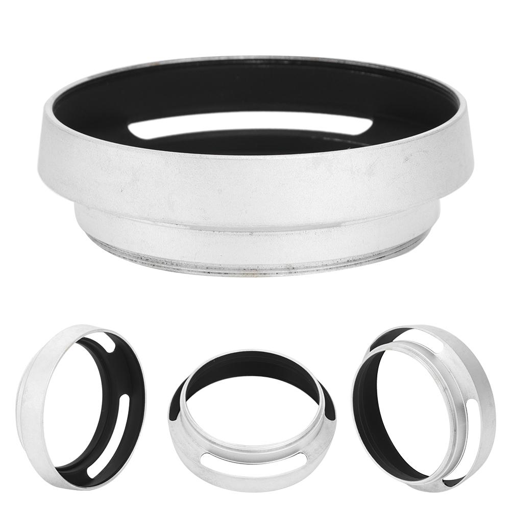 2Pcs Aluminium Alloy Hollow Out Lens Hood 58 mm for Leica Camera Silver