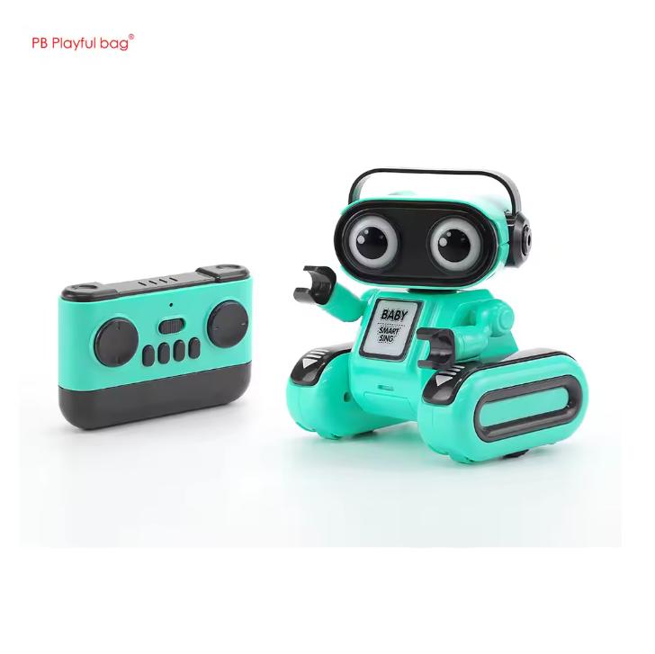 Big Head DIY Intelligent Remote Control Robot Electric Recording Light Music Children s Educational Electric Toys AC221