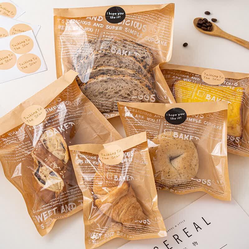 Kraft Paper Bread Packaging Bags