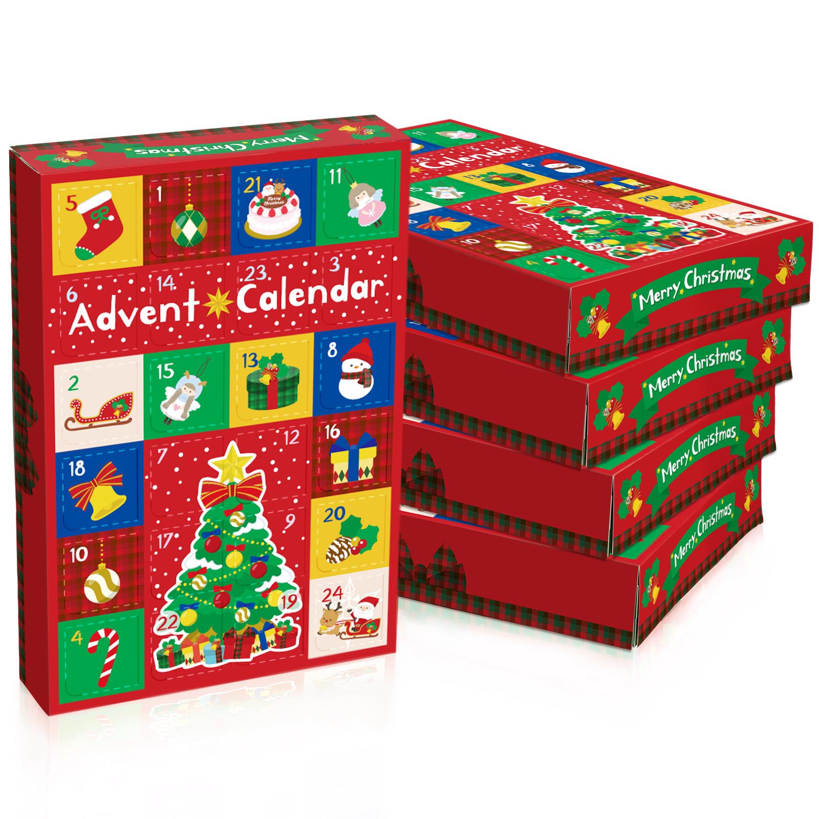 

2025 Emotional Support Christmas Advent Calendar 2d Flat 24 Day Box Gift Acrylic Backpack Christmas Tree Pendant New Year s Gift L