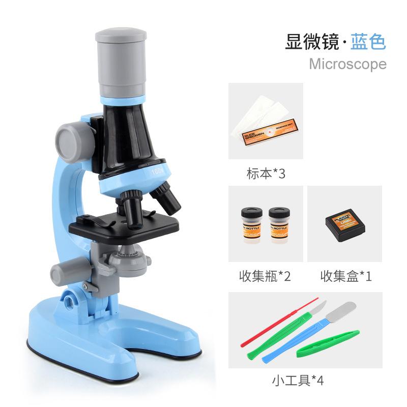 Straight Children'S Microscope Toys High Definition 1200 Times Primary School Students Science Biological Laboratory Science And Education