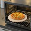 Pizza Stone, 406 Mm Round Cordierite Pizza Stone, Extra Large Baking-Stone with a Durable Stand, 17 Mm Thickness Heat-Resistant Cooking Cordierite,