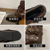 Retro Rivet Square Head Short Boots Women's Autumn and Winter New Double Buckle Belt Inner Heightening Fashion Boots Versatile Martin Boots
