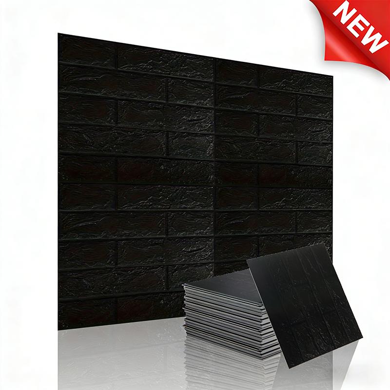 3D Solid Color Self-adhesive Wall Sticker for Living Room Decoration Wallpaper 35X38.5cm