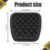 2PCS Rubber Brake Clutch Pedal Pad Cover, Car Pedal Covers, Non-Slip Break Pedal Covers Replacement 46545-SA5-000 46545SA5000, Car Rubber Clutch