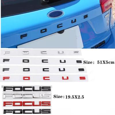 Badge ABS 3D en forme de lettre, 1 pièce, emblème de coffre arrière de voiture, décoration pour Logo f-or/d Focus MK3 MK4 MK6 MK7 MK8, accessoires de voiture