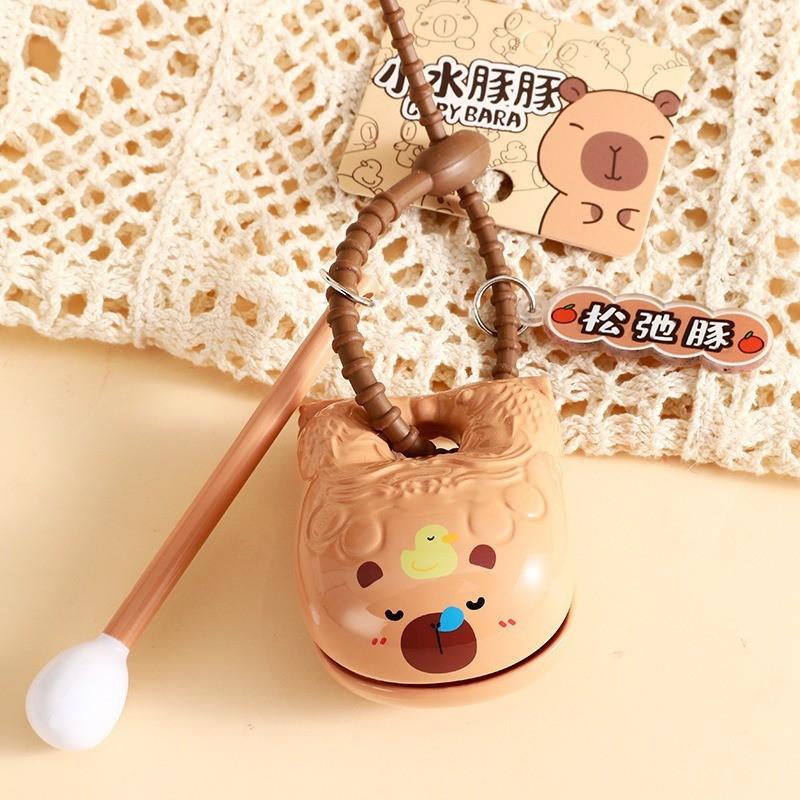 Adorable Plush Capybara Keychain Cute Cartoon Couple Car Key Accessory Gift
