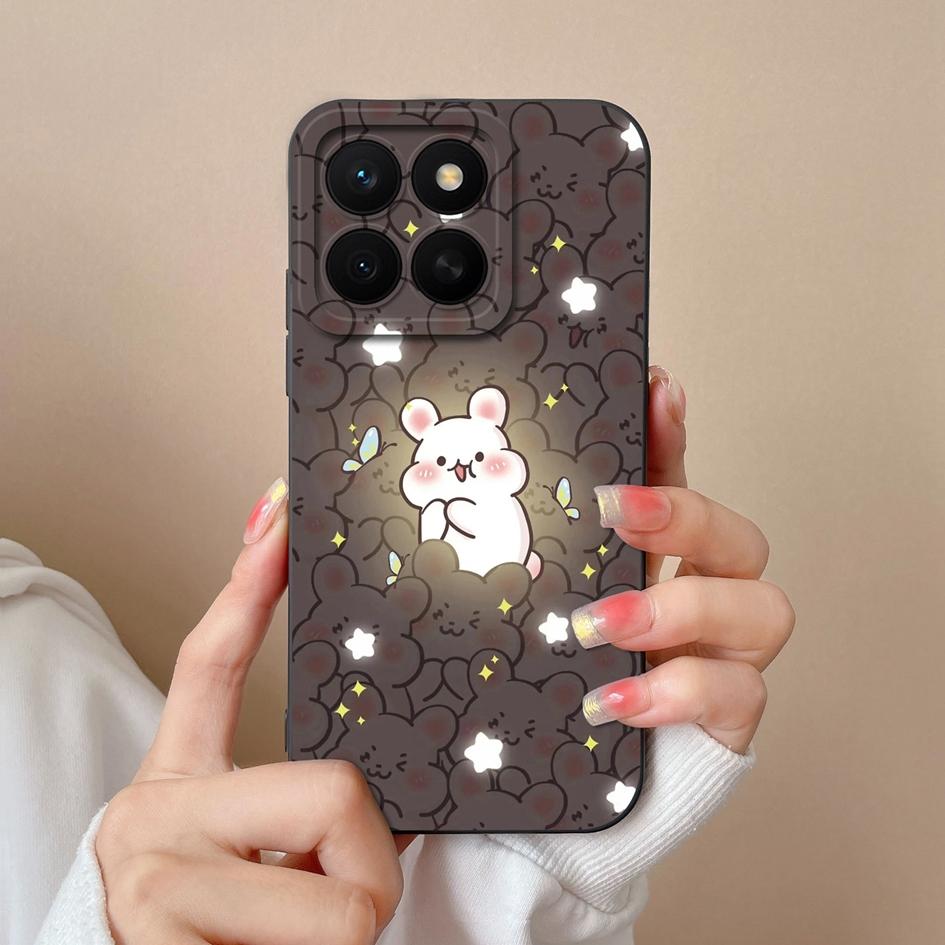 Hülle Für Huawei Honor X8c 7S 10i 20 20e 30 30S 50 50SE 60SE 70 Lite Pro Plus Hübsche Bunte Blume Flüssig Silikon Anti Rutsch Gehäuse Für Huawei Hülle