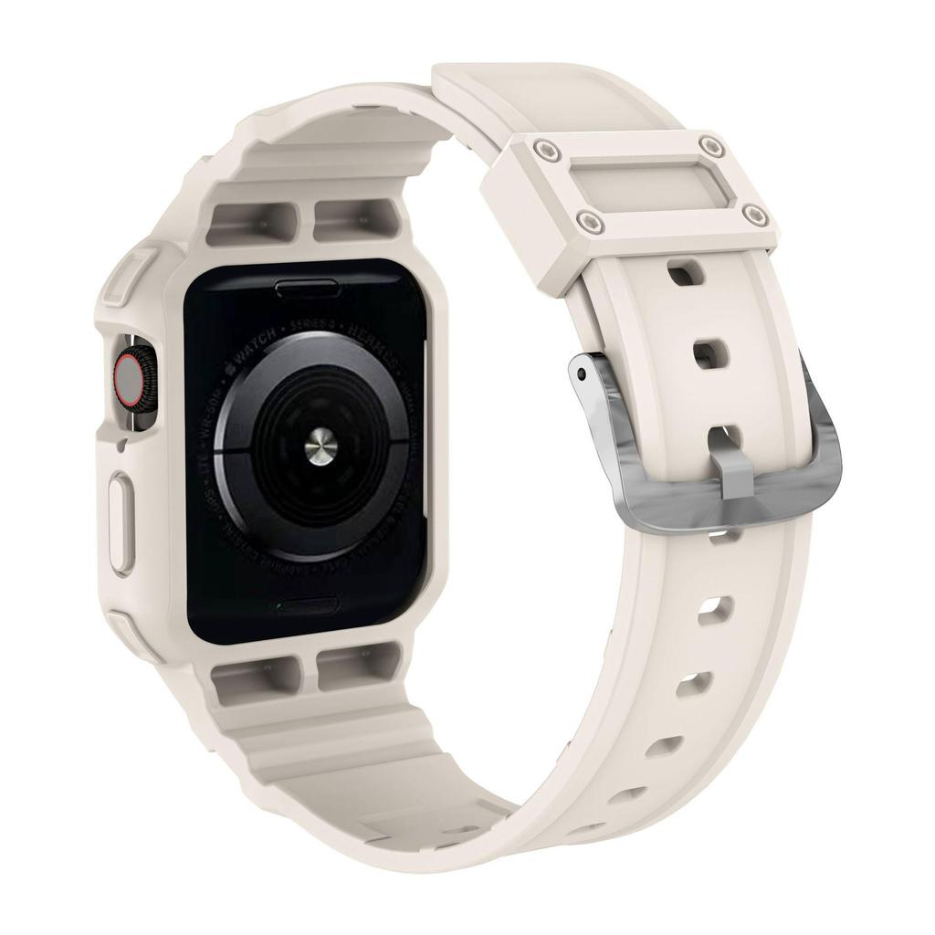 Durable Silicone Strap for Apple Watch iWatch87654321s9 - Solid Color, Drop-Proof Design