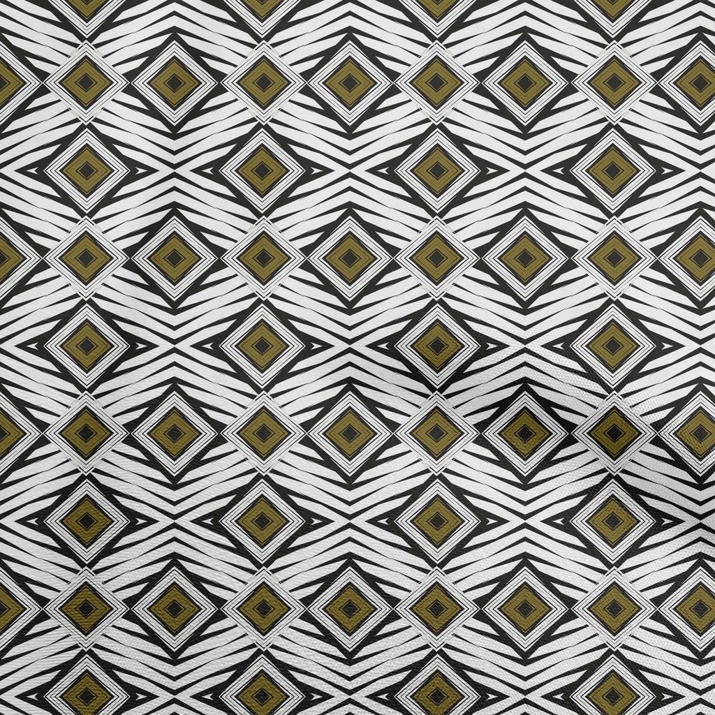 oneOone Cotton Poplin Dark Gray Fabric Abstract Geometric Sewing Craft Projects Fabric Prints By Yard 42 Inch