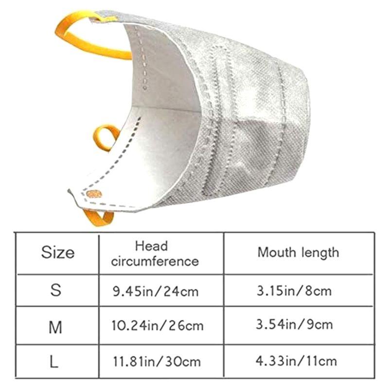 3pcs Adjustable Dog Respirator Muzzle For Small To Large Dogs Filter Air Pollutants Anti Fog Anti Dust Pet Breathing Mask Outdoor Walking Gear
