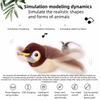 Hot Simulated Bird Cat Toy Interactive Toys Dog Rechargeable Chirping Flapping Bird(no Flying) Touch Activated Plush Toy Pet