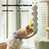 Creative Durable Scratch Resistant Cat Teasing Stick Intelligent Sensing Interactive Cat Toy Usb Rechargeable Caterpillar Toy