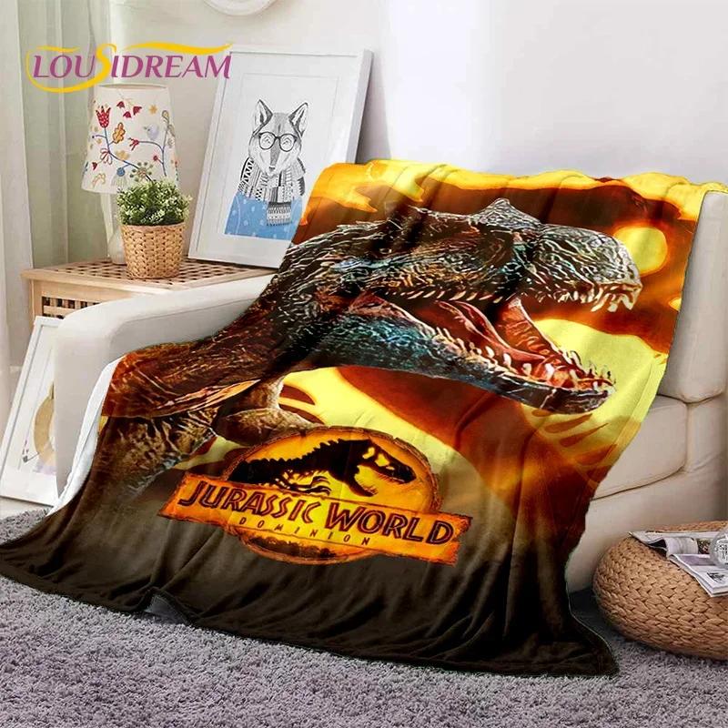 3D Cartoon Jurassic Park Dinosaur Dino Soft Flannel Blankets,Throw Blanket Comfortable Blanket for Picnic Beds Home Bedroom Kids