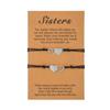 Adjustable Handmade Titanium Steel Heart Bracelets for Couples