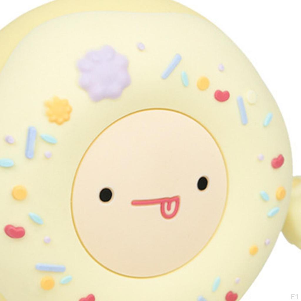 Cute Donut Lamp Night Light for Kids Rechargeable Soft Portable Nursery LED Touch