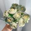 10Heads Rose Bouquet 30cm Artificial Flowers Living Room Room Decoration Party Bridal Wedding Decor DIY Christmas Handicrafts